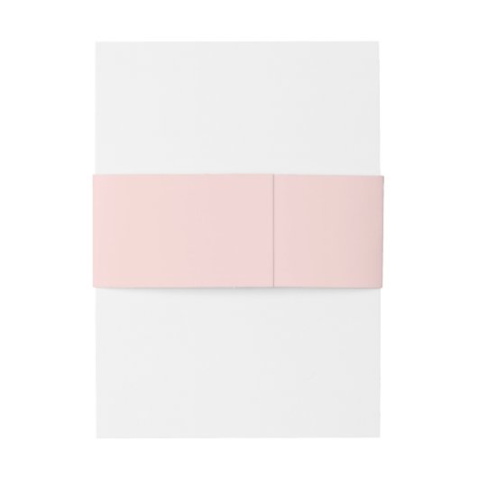 Minimalistische Blush Roze Monogram Bruiloft Uitnodigingen Wikkel (Achterkant Voorbeeld)