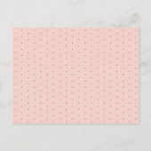 Minimalistische Blush Roze Waterverf Initialen bru Uitnodiging Briefkaart (Achterkant)
