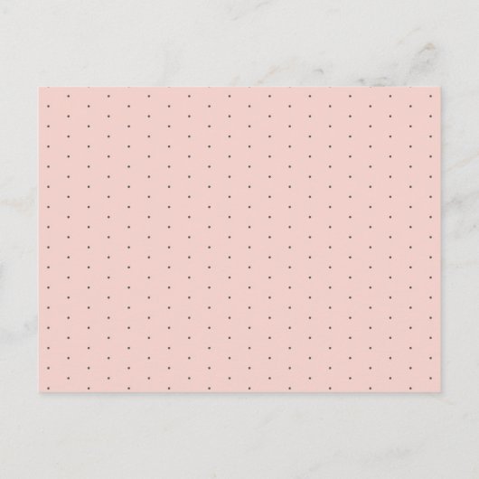 Minimalistische Blush Roze Waterverf Initialen bru Uitnodiging Briefkaart (Achterkant)