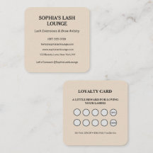 Minimalistische Blush Salon Loyaliteitszaak