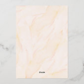 Minimalistische Blush Waterverf Vrolijk Kerstfeest Folie Feestdagenkaart (Achterkant)