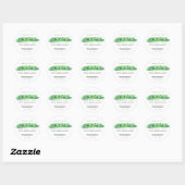 Minimalistische Body Butter Small Business Groen Ronde Sticker (Vel)