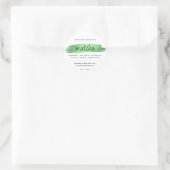 Minimalistische Body Butter Small Business Groen Ronde Sticker (Tas)