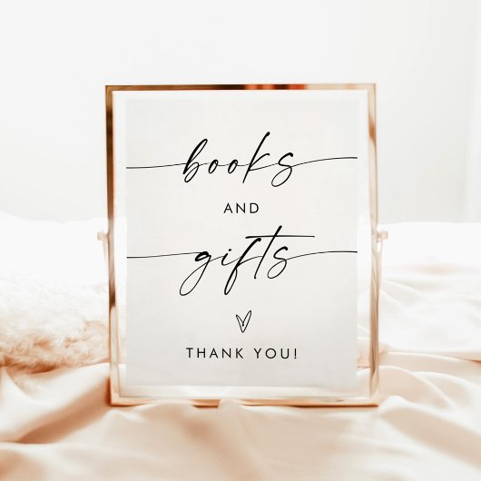 Minimalistische boeken en geschenken teken | Neutr Poster
