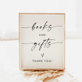 Minimalistische boeken en geschenken teken | Neutr Poster