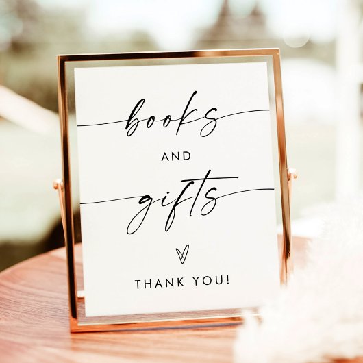 Minimalistische boeken en geschenken teken | Neutr Poster