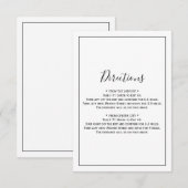 Minimalistische boeken voor Baby Kaart (Voorkant / Achterkant)