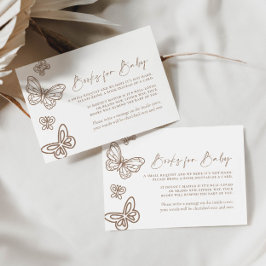 Minimalistische boeken voor Baby Kaart Notitiekaartje