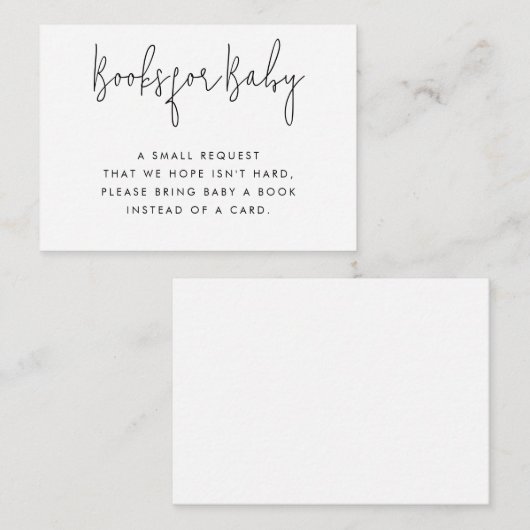 Minimalistische Boeken voor de Kaart van het Tusse (Voorkant / Achterkant)