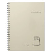 Minimalistische Boekenliefhebber Notitieboek/De Bi Notitieboek (Voorkant)