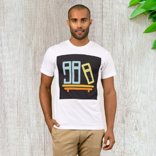Minimalistische Boekenplank Grafisch Icoon T-shirt