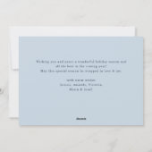 Minimalistische Boheemse dennenboom Kerstgroet Feestdagenkaart (Achterkant)