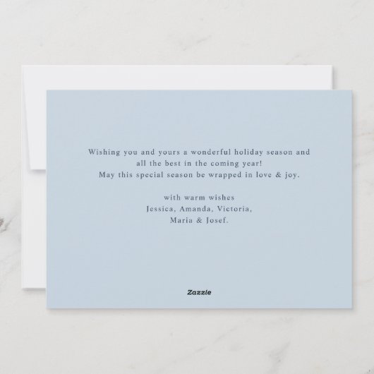 Minimalistische Boheemse dennenboom Kerstgroet Feestdagenkaart (Achterkant)