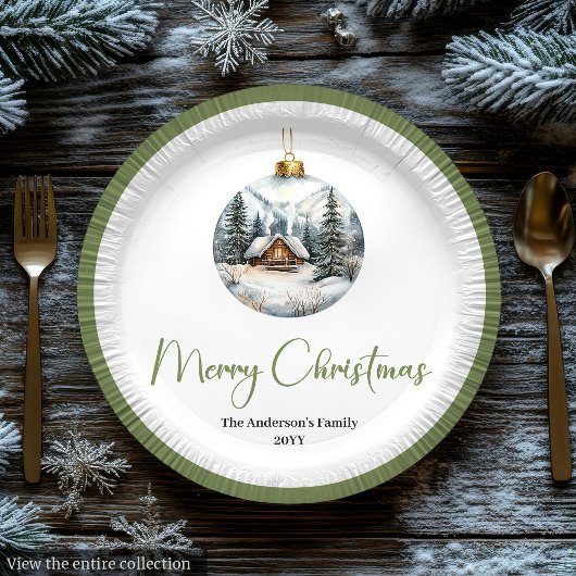 Minimalistische Boheemse Kerstscene Aardetone Bord