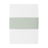 Minimalistische Boheemse Salie Uitnodigingen Wikkel (Achterkant Voorbeeld)