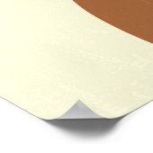 Minimalistische Boho Aardetone Regenboog Muur Kuns Poster (Hoek)