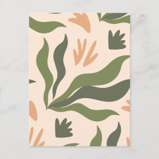 Minimalistische boho abstract feestdagenkaart