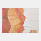 Minimalistische Boho Abstracte Berglandschap Theedoek (Horizontaal)