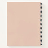 Minimalistische Boho Abstracte Botanische Kunst Notitieboek (Achterkant)