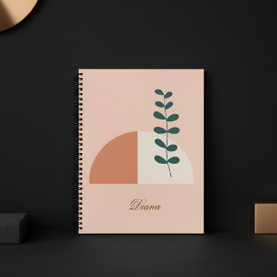 Minimalistische Boho Abstracte Botanische Kunst Notitieboek