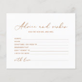 Minimalistische boho-advies en wensen bruidsmeisje (Voorkant)