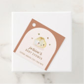 Minimalistische Boho Arch Chinees Dumpling Baby sh Bedankjes Labels (In situ)