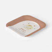 Minimalistische Boho Arch Chinees Dumpling Baby sh Papieren Bordje (Gebogen)