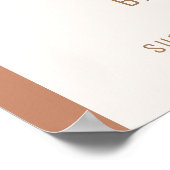 Minimalistische Boho Arch Dumpling Baby shower Wel Poster (Hoek)