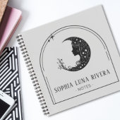 Minimalistische Boho Arch hemelse halve maan Notitieboek