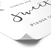 Minimalistische Boho Baby shower baby's zijn zoete Poster (Hoek)