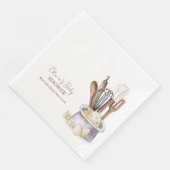 Minimalistische Boho Bakery Chef Baby shower Servet (Hoek)