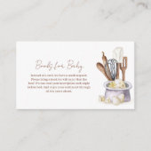 Minimalistische Boho Bakery Chef Boeken voor Baby  Informatiekaartje (Voorkant)