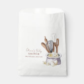 Minimalistische Boho Banketbakker Chef Baby Shower Bedankzakje (Voorkant)