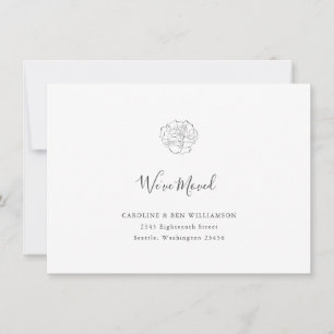 Minimalistische Boho Bloemtekening We Hebben Ons A Aankondiging
