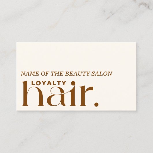 Minimalistische Boho Boho Brown Beauty Loyalty Kaa (Voorkant)