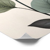 Minimalistische Boho Botanical Leaves Home Decor Poster (Hoek)