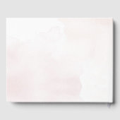 Minimalistische Boho Botanische Terracotta bruilof Gastenboek (Achterkant)