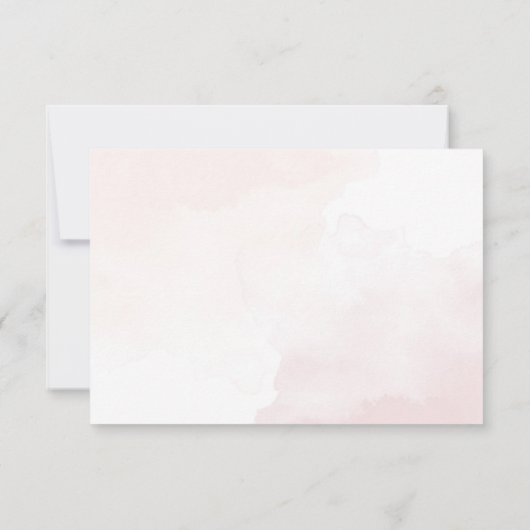 Minimalistische Boho Botanische Terracotta bruilof RSVP Kaartje (Achterkant)