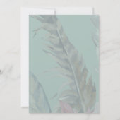 Minimalistische Boho Cactus Woestijn Bruiloft Kaart (Achterkant)