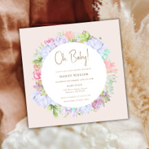 Minimalistische Boho Cactus woestijn Oh Baby showe