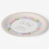 Minimalistische Boho Cactus woestijn Oh Baby showe Papieren Bordje (Gekanteld)