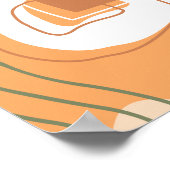 Minimalistische Boho Chic Botanische Vaas Art Post Poster (Hoek)