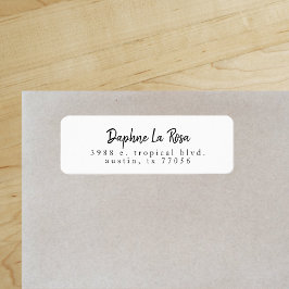 Minimalistische Boho Chic Eenvoudig Retouradres Et Etiket