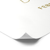 Minimalistische Boho Desert Cactus Baby shower Wel Poster (Hoek)