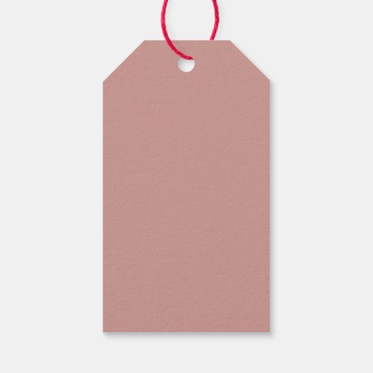 Minimalistische Boho eenvoudige warme aardse kleur Cadeaulabel (Achterkant)