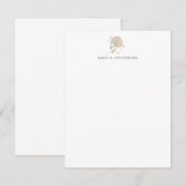 Minimalistische Boho-esthetische Eenvoudige persoo Notitiekaartje (Voorkant / Achterkant)