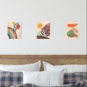 Minimalistische Boho esthetische moderne kunst set (Slaapkamer)
