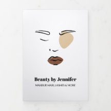 Minimalistische boho face schoonheid zwarte make-u