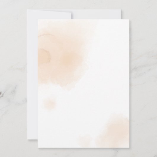 Minimalistische Boho Fall bruiloft uitnodiging (Achterkant)