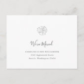 Minimalistische Boho Floral We hebben het adres wi Briefkaart (Voorkant)